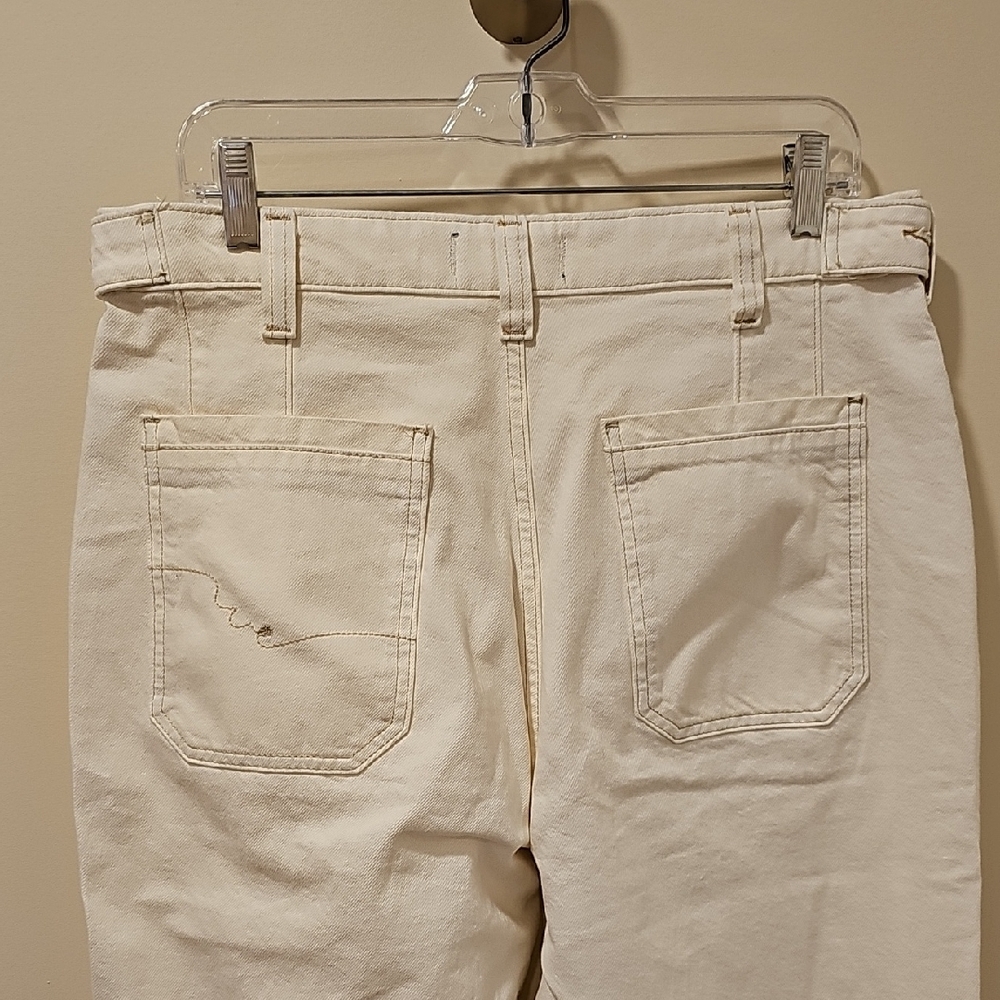 We The Free Free People Palmer Cuffed Denim Jeans; Size 29; EUC; Eggshell - Picture 10 of 10